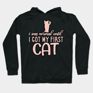 I Was Normal Until I Got My First Cat Hoodie